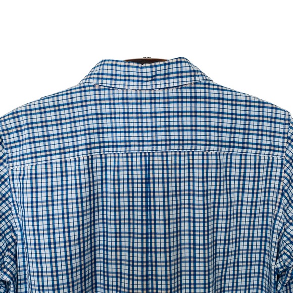 Patagonia Button Up Long Sleeve Shirt Blue Collared Plaid Roll Tab - Womens L - Picture 8 of 14